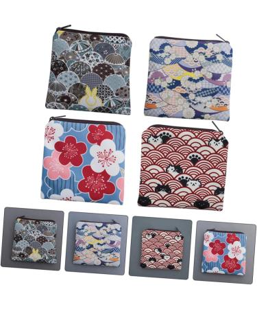 Healvian Multitool Wallet: 4PCS Napkin Storage Bag & Pouch Holder with Zipper - Outdoor Period Bag for Nursing Pads and Tampons - Polyester Student Girl Purses - Buy Online on GoSupps.com