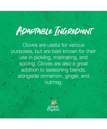 Buy Simply Organic Whole Cloves 2.05 oz | Premium Quality Spices - Buy Online on GoSupps.com