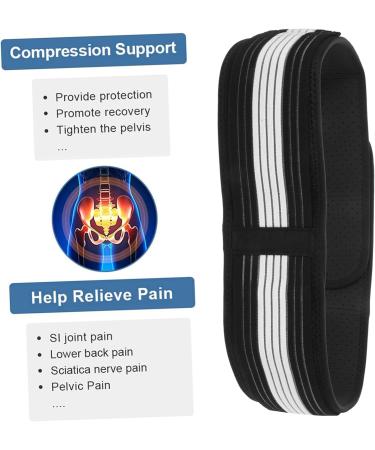 VALICLUD Belly Band Waist Belt - Postpartum Pelvic Support Strap for Pregnant Women - Comfort & Shape - Polyester Black - Buy Online on GoSupps.com