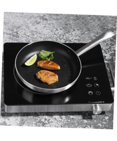 Milisten 2 Pcs Aluminum Steak Skillet Kitchen Grill Pan Aluminum Frying Pan Griddle for Induction Cooktop Non- Stick Frying Wok Flat Bottom Wok Egg Pan Practical Kitchenware Pancake Pan Gas Silverx2pcs 39.5X20CMx2pcs - Buy Online on GoSupps.com