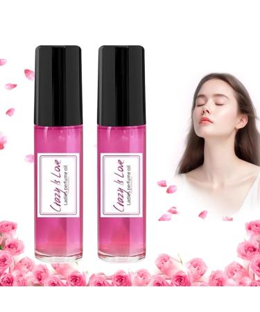 Crazy in Love Pheromone Oil 3PCS Pheromone Perfume for Women Crazy in Love Roll On Oil Portable Travel Perfume Long-Lasting Pheromone-Infused Essential Oil Pheromone Perfume Attract Men (2PC)