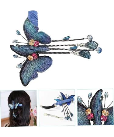 Angoily Butterfly Spring Hair Clip Barrettes Claw Clips for Girls Ladies Hair Accessories Hair Claws Girls Hair Accessories Girls Hair Clips Rhinestones of Hairpin - Buy Online on GoSupps.com