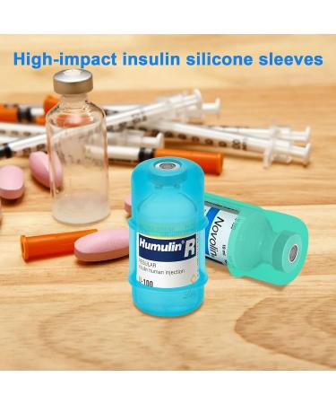 iGuerburn Insulin Vial Protector for Diabetes - Green Silicone Sleeve for 10ML Vials - Buy Online on GoSupps.com