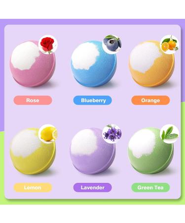 Sanyi Bath Bombs Gift Set - 6 Handmade Fizzies with Essential Oils for Women, Moms, Grandma, Him & Men - Perfect Mothers Day or Birthday Gift - Buy Online on GoSupps.com