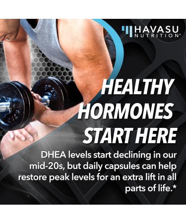 Havasu Nutrition DHEA 50mg - Extra Strength Capsules for Youthful Energy - 60 Count - Buy Online on GoSupps.com