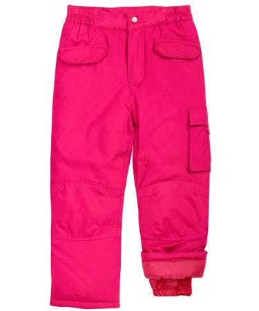 Cherokee Kids' Snow Pants - Boys and Girls Insulated Heavyweight Water-Resistant Ski Pants (4-18) Berry 5-6