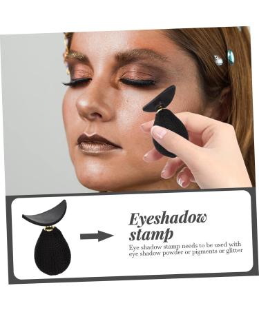 TOVINANNA 4pcs Eye Shadow Stamp Applying Eye Shadow Tool Eyeshadow Stamp Fake Braid Miss Letter mediumx4pcs Blackx4pcs - Buy Online on GoSupps.com