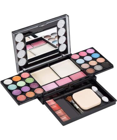 Eyeshadow Palette Makeup Palette 33 Bright Colors Matter and Shimmer Lip Gloss Blush Brushes Cosmetic Makeup Eyeshadow Highly Pigmented Palette