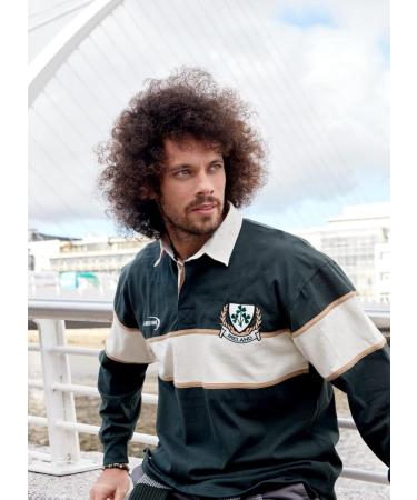 Ireland Bottle Shamrock Long Sleeve Rugby Shirt - Green/White XXL | International Shipping Available - Buy Online on GoSupps.com