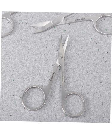 FRCOLOR 3pcs Facial Hair Scissors Set for Men | Curved & Straight Nose Hair Cutting Scissors | Perfect for Grooming & Beard Care - Buy Online on GoSupps.com