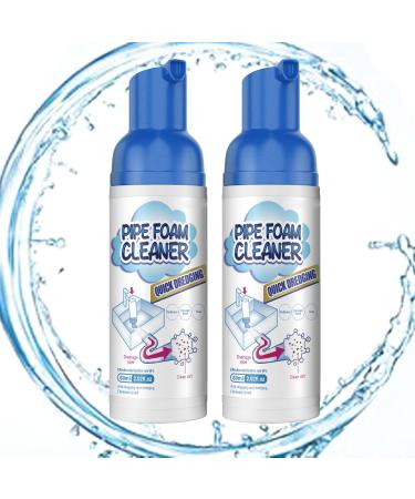 Yougo Drain Cleaner Yugou Foam Drain Cleaner Yugou Get Out Foaming Drain Cleaner Yugou Drain Cleaner Drain Cleaner Foam Yugouclean Foam Drain Cleaner for Kitchen Bathroom (2PCS)