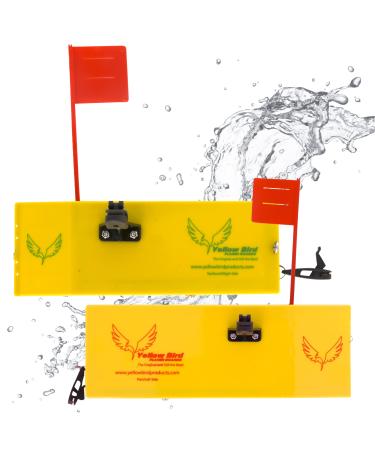 Yellow Bird Fishing Products 2 Pack Planer Boards Kits - Availible in 4 Sizes in Both Starboard/Port Side 08 Inch - (1) Left (1) Right