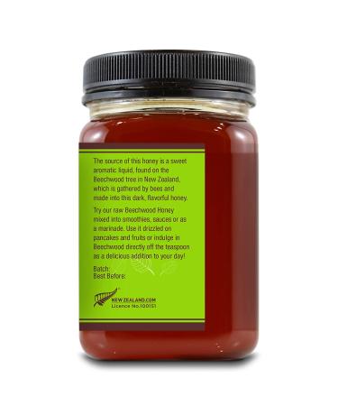 Wedderspoon Raw Beechwood Honey 17.6 oz (500g) - Pure & Natural Sweetener - Buy Online on GoSupps.com