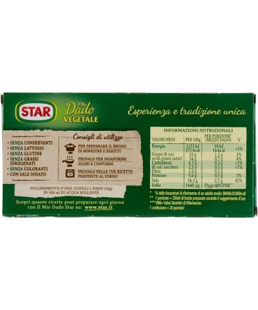  Italian Gourmet E.R. Star il Mio Dado 3-pack of vegetables with 9 preservative-free lactose-free and gluten-free vegetables + 400g Italian gourmet polpa - Buy Online on GoSupps.com