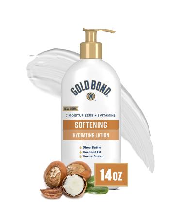 Gold Bond Softening Skin Therapy Lotion 14 oz. (Pack of 3) With Shea Butter for Rough & Dry Skin