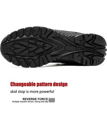 Ulogu Women's Waterproof Hiking Shoe - Lightweight & Non-Slip - Black (Size 8) - 6-Month Warranty - Buy Online on GoSupps.com