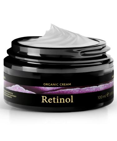 Organic Face Moisturizer with Retinol and Salicylic Acid Face 100ml - Fig Scented Night Cream - Organic Aloe Vera Face Care for Sensitive Skin - Satin Naturel