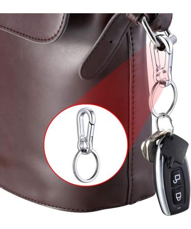 10 Mini Metal Carabiner Hooks & Key Rings - Travel & Hiking Keychain Clips - Buy Online on GoSupps.com