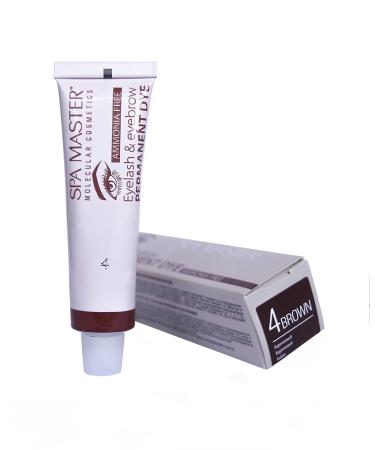 Rosa Impex Ammonia-free permanent hair dye for eyebrows and eyelashes No. 4 Brown "Spa Master" 20 ml