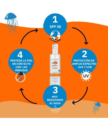  SAFE SEA SAFE SEA - Sting Sun Spray Jelly SPF 50 Vegan Formula High Water Resistance High Protection for Children Ingredients Suitable for Sensitive Skin 100 ml - Buy Online on GoSupps.com