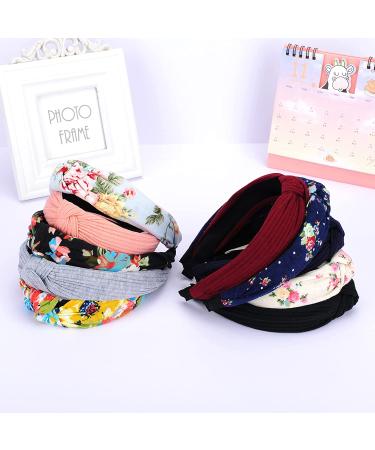 10 Pack Wide Knot Turban Headbands for Women - Fashion Hair Accessories - Buy Online on GoSupps.com