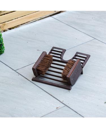 Woodside Cast Iron 3-in-1 Boot Brush Jack & Scraper - Outdoor Shoe Mud Cleaner - Buy Online on GoSupps.com