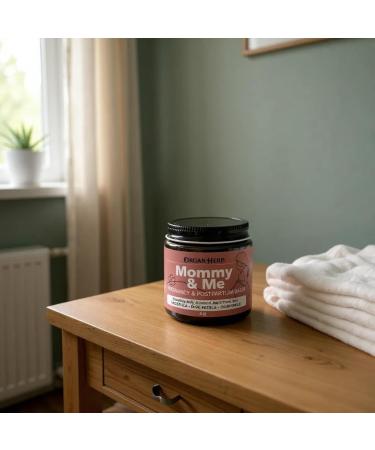 Organic Mommy & Me Pregnancy & Postpartum Balm with Calendula Rose Roman Chamomile Rosehip Lavender 4 oz - Buy Online on GoSupps.com