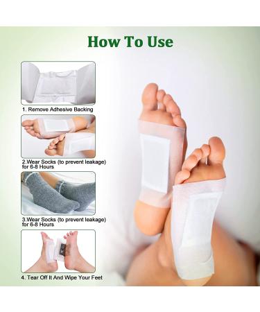 30 Pcs Deep Cleansing Foot Pads | Natural Bamboo Vinegar Powder Ginger | Pain Relief, Stress & Sleep Improvement | Body & Foot Care - Buy Online on GoSupps.com