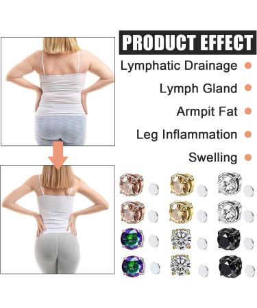 Magnet Earrings for Weight Loss | 6 Pairs Magnetic Acupressure Earrings for Lymphatic Drainage & Therapy - Buy Online on GoSupps.com