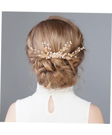 FRCOLOR Miss crystal hair comb Hair piece Metal bride decorate hair romantic wedding headpiece ornament hair accessories alloy gold hair accessories leaf prom accessories grace - Buy Online on GoSupps.com