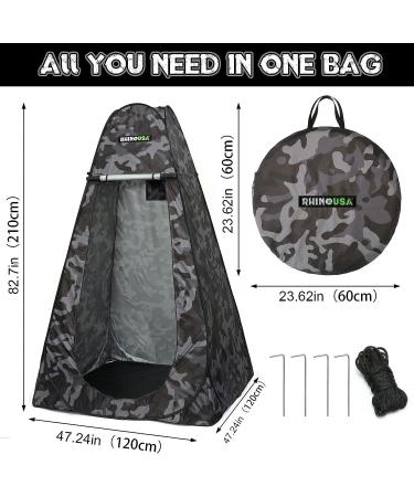 Rhino USA Portable Pop Up Privacy Changing Tent - Ultimate Outdoor Camping Shower  Camp Toilet  Rain Shelter for Beach and Camping - Lightweight and Sturdy  Instant Setup While On-The-Go CAMO - Buy Online on GoSupps.com