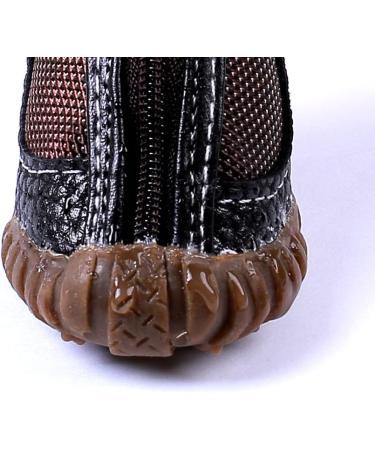 FLAdorepet Large Dog Waterproof Martin Boots - Pack of 4 Brown Shoes for Pitbull & Golden Retriever - Buy Online on GoSupps.com