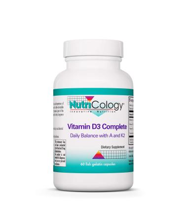 Nutricology Vitamin D3 Complete 60 Fish Gelatin Capsules