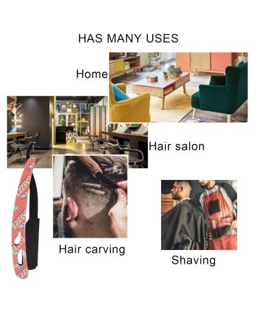 Men's Red Folding Straight Razor - Premium Hair Removal & Barbering Accessory (No Blade) - Buy Online on GoSupps.com