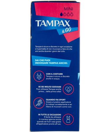 Tampax Mini Tampons - 18 Pieces | Premium Protection & Comfort - Buy Online Internationally - Buy Online on GoSupps.com