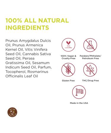 Hemp Seed Massage & Body Oil - Nourishing & Moisturizing | Vegan Cruelty-Free | Naked In The Woods - 8 fl. oz - Buy Online on GoSupps.com