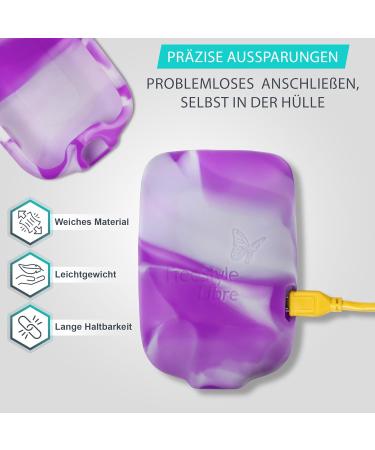Patchinga Silicone Protective Cover for Freestyle Libre 1 2 & 3 | Shockproof Anti-Slip Scratch-Resistant | 9 Colors Available - Purple Dream - Buy Online on GoSupps.com