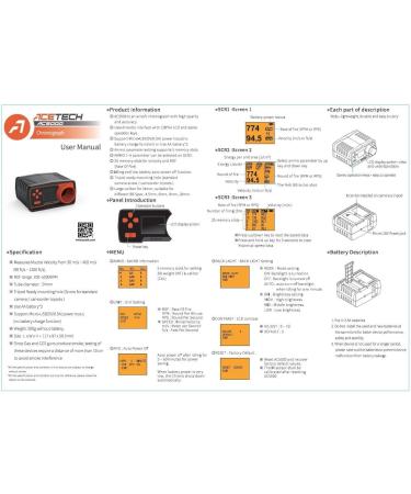 ACETECH AC5000 Airsoft Gun Chronograph | BBS Speed Tester - Buy Online on GoSupps.com