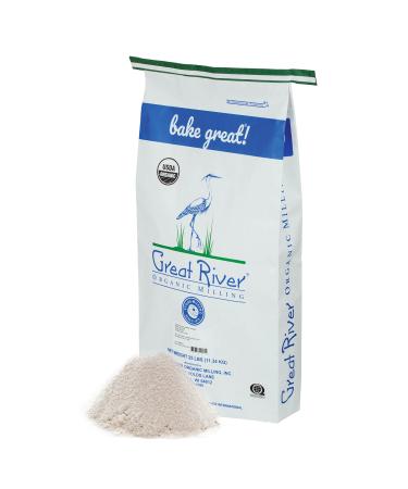 Great River Organic Milling, Lily White Bread Flour, All-Purpose, Organic, 25 Lb (Pack Of 1)
