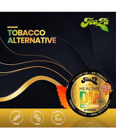 Teaza Mango Habanero Energy Pouches (4 Pack) - Tobacco-Free & Nicotine-Free Alternative Chew - Buy Online on GoSupps.com