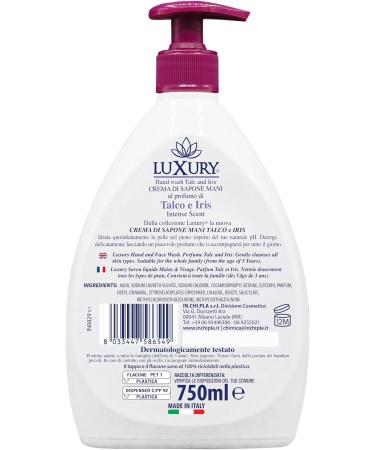  Luxury Luxury Hand Soap with Talc and Liquid Iris 750 ml - Buy Online on GoSupps.com