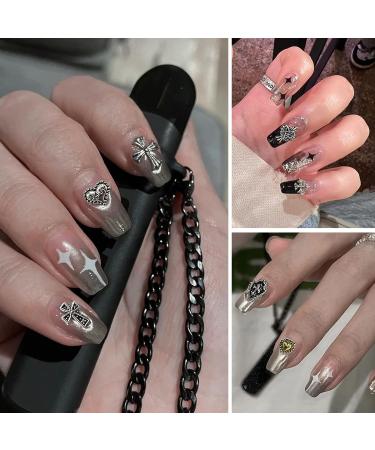 Nail Cross Charms 3D Heart Star Cross Gems for Acrylic Nail Decoration (100pcs) - Buy Online on GoSupps.com