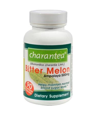 Charantea Bitter Melon - 500 mg - 90 Vegetarian Capsules - Maintain Normal Blood Sugar Levels