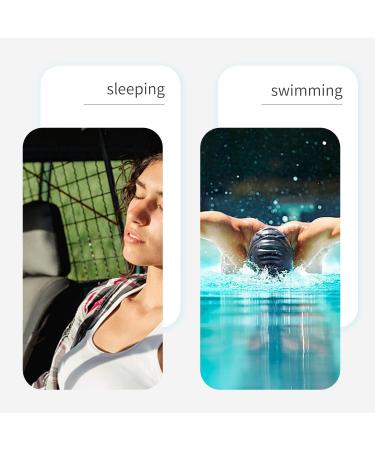 Soft Silicone Earplugs - 6 Pairs Reusable Waterproof Noise Cancelling - Ideal for Sleep Travel Swimming & Concerts - SNR 28dB - Buy Online on GoSupps.com