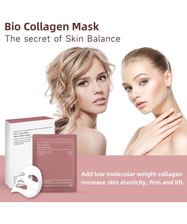 Masque Collagene Visage 5 Pi ces Masque Bio-Collagen Mask Masques Hydrogel Cor ens Hydratants & Anti- ge Raffermit la Peau Resserre les Pores Am liore l lasticit Tous Types de Peau - Buy Online on GoSupps.com