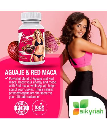 Sikyriah Curves Capsules for Women - Natural 1000mg Butt & Breast Enhancement Pills with Aguaje & Red Maca Root - Buy Online on GoSupps.com