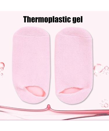 Moisture Socks Gel Socks - 2 Pairs Foot Care Treatment for Dry Cracked Feet - Soft Gel-Lined Spa Socks - Buy Online on GoSupps.com