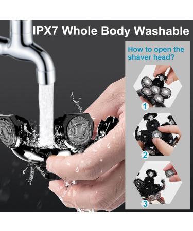 6 Heads Shaver Replacement Head Universal Beard Cutter Replacement Blade for Electric Blad Head Shaver Alternate Floating Washable Blade Head Easy Install Electric Razor Shaver Head -Black - Buy Online on GoSupps.com