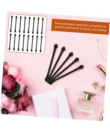 Baluue 30pcs Double Ended Eye Shadow Stick Sponge Head Eyeshadow Sticks Sponge Eye Brush Plastic Black - Buy Online on GoSupps.com