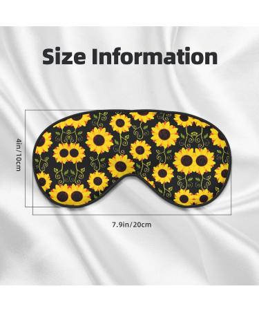 Buy SSIMOO Cute Sunflower Soft Sleep Eye Mask - Breathable Travel Eye Patch for Relaxation (Black) - International Shipping Available - Buy Online on GoSupps.com